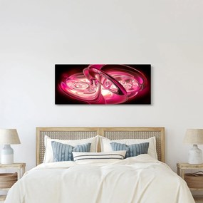 Tabloul cu fractali roz (120x50 cm)