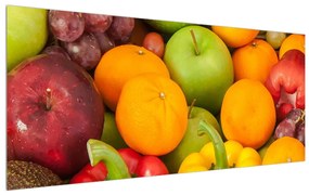 Tablou cu legume și fructe (120x50 cm), în 40 de alte dimensiuni noi