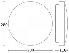 Steinel 079734 - Plafonier LED cu senzor RS 20 S LED/9,4W/230V IP44