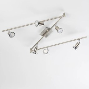 Spot LED 6xGU10/5W/230V, crom mat
