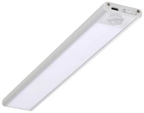 Corp led pentru dulap cu senzor de miscare si acumulator, 2.5 W, lumina neutra(4000K), 260 lm, IP20, argintiu, V-TAC