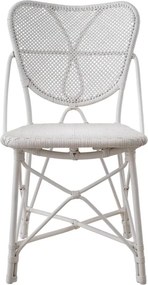 Scaun din ratan design LUX, Colony alb