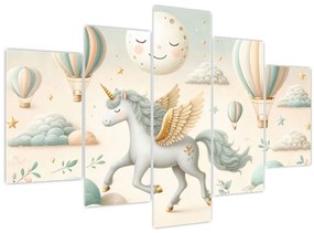 Tablou - Unicorn fericit (150x105 cm)