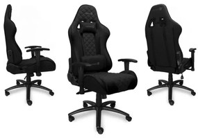 Scaun pentru jocuri video CONNECT IT CGC-1200-BK Monaco Pro negru