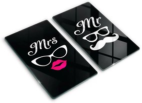 Placă din sticla protectie perete Mrs mr