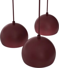 Lustră pe cablu SOOL, 5xE27/15W/230V, bordo