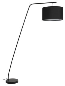 Lampadar negru cu abajur textil (înălțime 220 cm) Martine – White Label