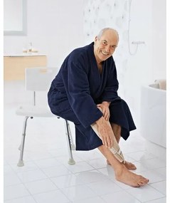 SAPHO A00602101 Scaun pentru persoane cu handicap,cu spătar, înălțime reglabilă, alb