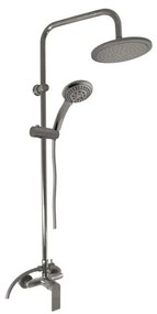 RAV Slezák NL182.5/7-1MGK - Set de duș cu baterie NIL, gri periat