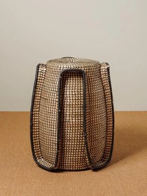 Taburet, din seagrass si metal, Quadrumac