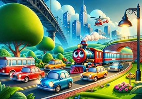 Fototapet - Transport urban vesel (147x102 cm)