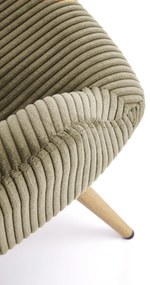 Fotoliu Amaro velvet olive H97 cm