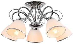 Brilagi - Lustră aplicată FRED 5xE27/60W/230V Ø 59 cm crom lucios