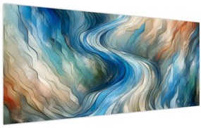 Tablou - Curent abstract (120x50 cm)
