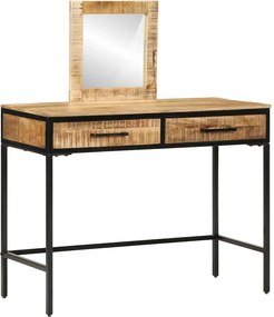 vidaXL Masă de Machiaj Maro 100 x 40 x 120 cm Lemn masiv de mango