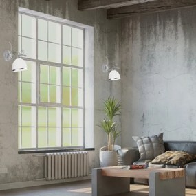 Aplică perete RETRO II 1xE27/60W/230V argintiu