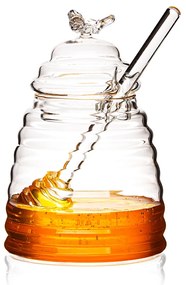 Doză din sticlă pentru miere 4Home Honey