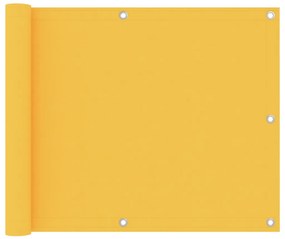 vidaXL Paravan de balcon, galben, 75 x 500 cm, țesătură oxford