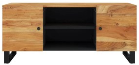 Comoda TV, 105x33x46 cm, lemn masiv de acacia 1, lemn masiv de acacia