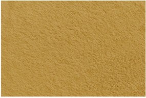 Fotoliu bean bag galben cu tapițerie din blană artificială Lilibet – Bobochic Paris