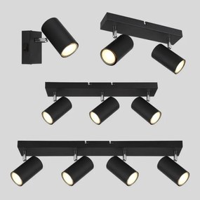 Spot ROBBY 4xGU10/35W/230V negru Globo 57911-4B