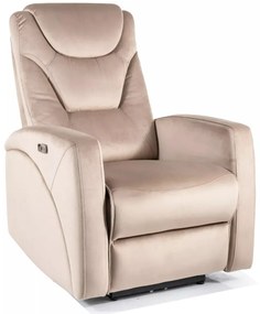 Fotoliu recliner Kronos velvet bej inchis Blu40