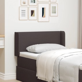 vidaXL Ureche pentru Tăblie Ajustabil Maro 16 x 40 x 4.5 cm țesătură