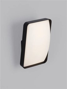 Aplica de perete exterior LED IP65 NUBO negru