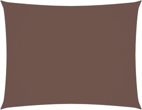 vidaXL Pânză.parasolar, maro, 6x7 m, țesătură oxford, dreptunghiular