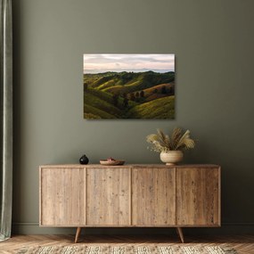Tablou pe sticlă - Priveliște spre dealurile din Thailanda (70x50 cm)
