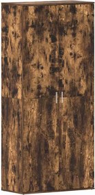 vidaXL Dulap pentru pantofi cu raft Stejar fumuriu 80 x 39 x 178 cm