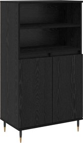 vidaXL Bufet Negru 60 x 36 x 110 cm Lemn compozit