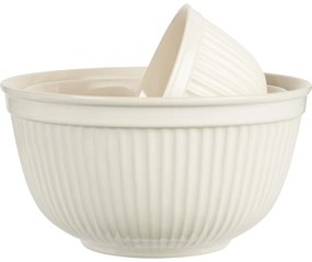 IB Laursen Set 3 boluri ceramice crem MYNTE BUTTER CREAM