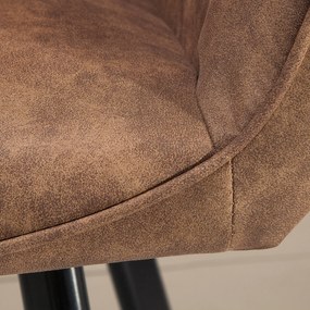 Set de 2 scaune Palermo, maro deschis A-39344 VC