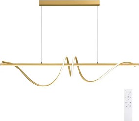 BRILAGI - Lustra LED reglabilă pe cablu SIGNATURE LED/50W/230V 120 cm aurie + telecomandă