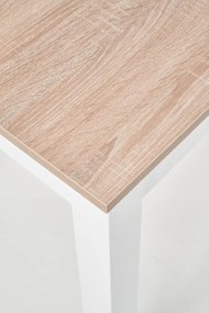 Masa Ksawery stejar sonoma/alb - L 120 x l 68 x h 76 cm