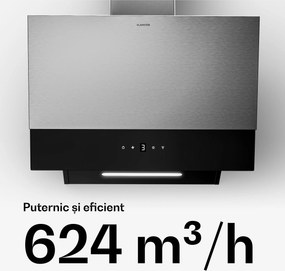 Klarstein Verosteel hotă de bucătărie | Elegantă, minimalistă, puternică | Clasa energetică A | 624 m³/h | 60 cm