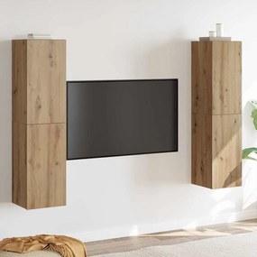 vidaXL Set comodă TV 4 pcs stejar artizanal 30.5 x 30 x 60 cm