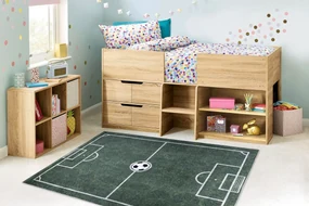 BAMBINO 2138 covor lavabil Teren, fotbal pentru copii anti-alunecare - verde
