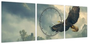 Tablou - Vultur în zbor (cu ceas) (90x30 cm)