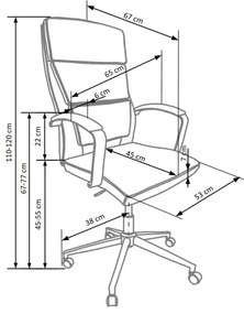 Scaun de birou FANU, alb