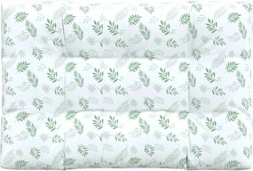 vidaXL Pernă de paleți, model frunze, 120x80x12 cm, textil