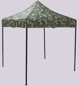 Pavilion de grădină 2x2m – din oțel, Fără pereţi laterali, Camuflaj