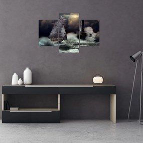 Tablou - Vapor în furtună (90x60 cm)