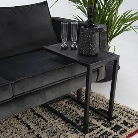 Măsuță auxiliară cu blat din lemn de stejar 50x30 cm Daniël – Spinder Design