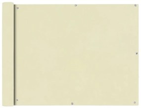 vidaXL Prelată pentru balcon, material textil oxford, 90x400 cm, crem