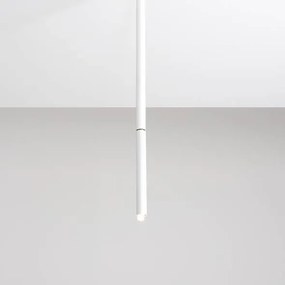 Plafoniera moderna alba liniara din metal Stick S