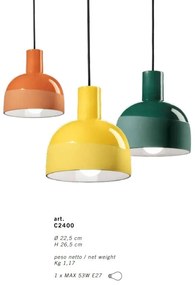 Pendul design italian realizat manual din ceramica CAXIXI D.22,5cm