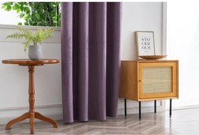 Draperie opaca DUNES VELVET 140x250 cm, mov Agatat: Inele metalice