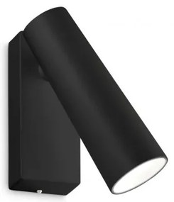 Aplica de perete cu spot LED directionabil PIPE AP NERO